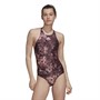 adidas Womens Melting Salt Swimsuit Shadow Maroon/Wonder Oxide/Blink Pink