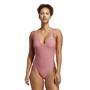 adidas Womens Iconisea 3-Stripes Swimsuit Pink Star/Magic Lilac/Pink Star