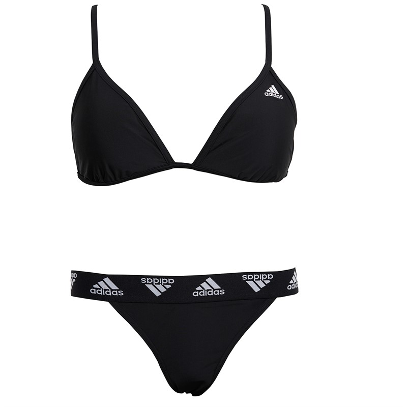 adidas Womens Triangle Bikini Black/White