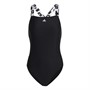 adidas Womens Tape Swimsuit Black