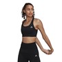 adidas Womens Seamless Merino Wool Medium Support Sports Bra Black/Beaming Orange