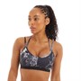 adidas Womens Yoga Essentials Studio Aeroready Light Support Allover Print Sports Bra Black