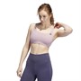 adidas Womens Coreflow Aeroready Medium Support Sports Bra Magic Mauve