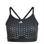 adidas Womens Aeroreact Aeroready Light Support Sports Bra (Plus Size) Black