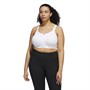 adidas Womens Tlrd Impact Luxe Aeroready High Support Sports Bra (Plus Size) White/Black
