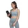 adidas Womens Coreflow Aeroready Medium Support Sports Bra Magic Grey