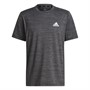 adidas Mens Aeroready Designed To Move Sport Stretch T-Shirt Black Melange