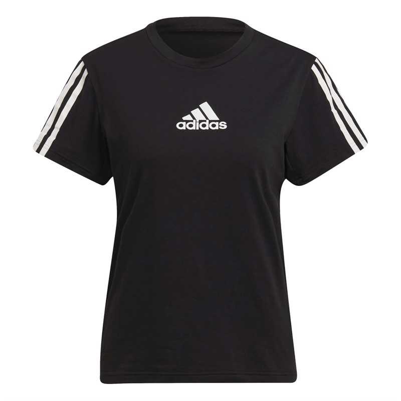 adidas Womens Made For Training Aeroready Cotton Touch Top Black