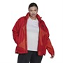 adidas Womens X Marimekko Traveer Rain.Rdy Waterproof Jacket (Plus Size) Core Orange/Luster Red