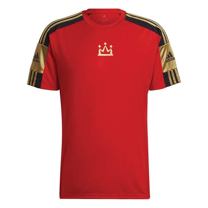 adidas Mens Salah King Of Egypt Squadra Training Jersey Vivid Red