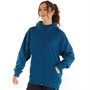 adidas Womens Studio Lounge Fleece Full Zip Hoodie Legend Marine