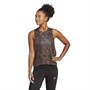adidas Womens Train Icons Aeroready Allover Print Tank Earth Star/Black