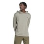 adidas Mens Train Essentials Made To Be Remade Training Long Sleeve Hoodie Silver Pebble/Black