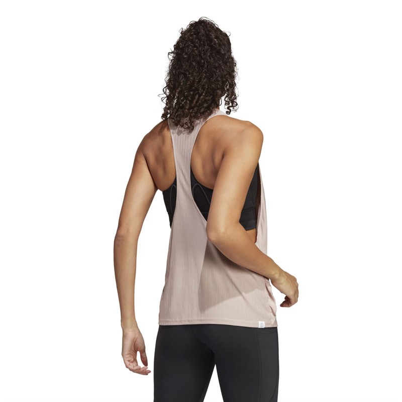 adidas Womens Made To Be Remade Aeroready Tank Top Wonder Taupe