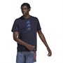 adidas Mens Designed To Move Logo T-Shirt Legand Ink