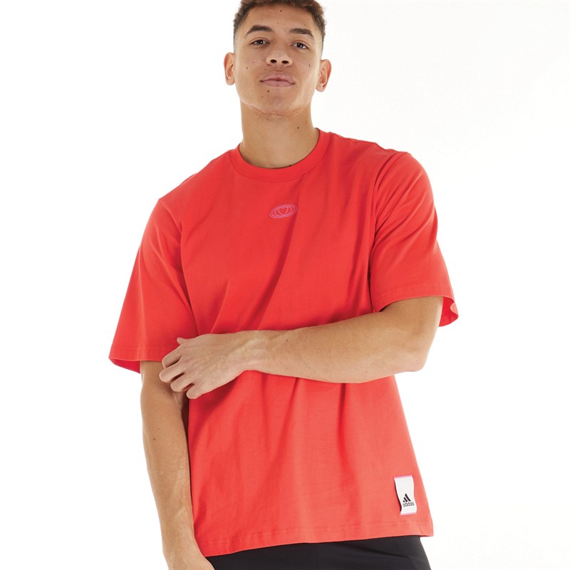 Adidas t best sale shirt red