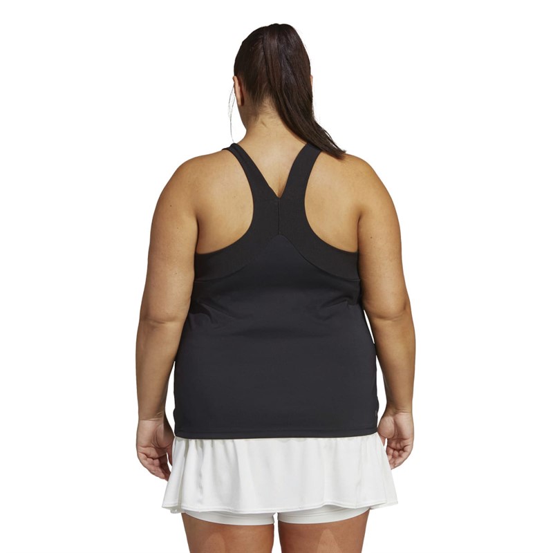 adidas Womens Heat.Rdy Tennis Tank Top (Plus Size) Black