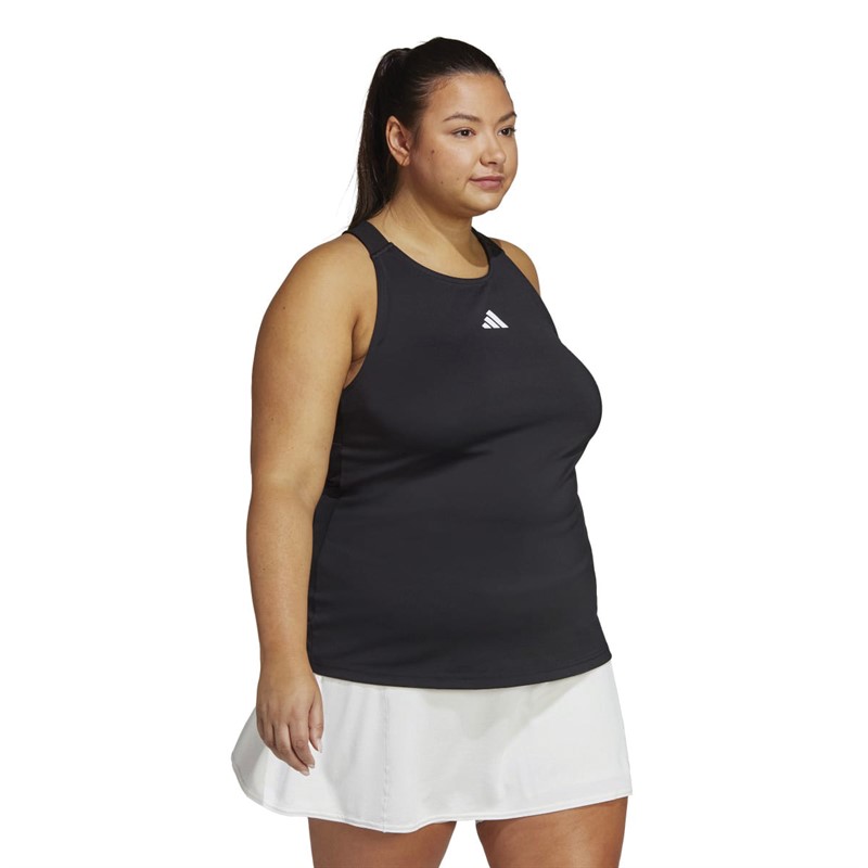 adidas Womens Heat.Rdy Tennis Tank Top (Plus Size) Black