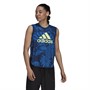 adidas Womens Farm Rio Aeroready Tank Top Mystery Blue/Hi-Res Yellow