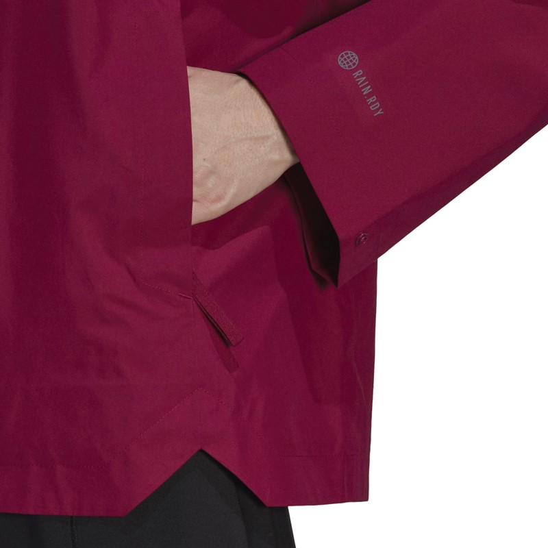 adidas Womens Terrex Traveer Rain.Rdy Waterproof Jacket Power Berry