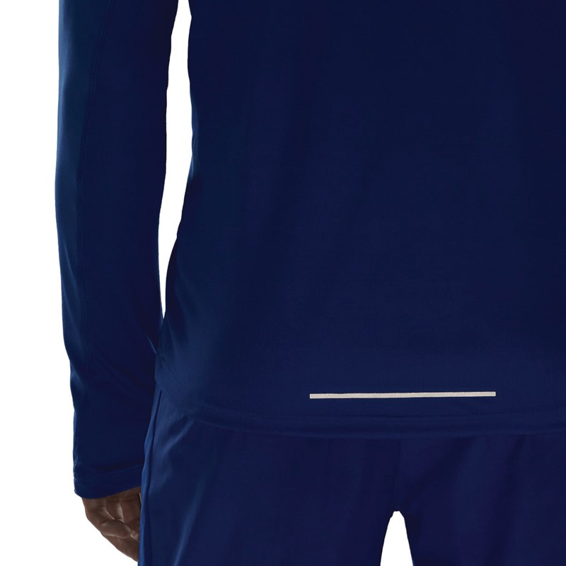 adidas Mens Own The Run 1/2 Zip Aeroready Long Sleeve Running Top Royal Blue