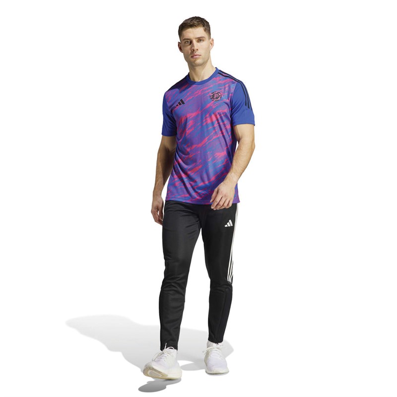 adidas Mens Pogba Training Jersey Team Real Magenta/Lucky Blue