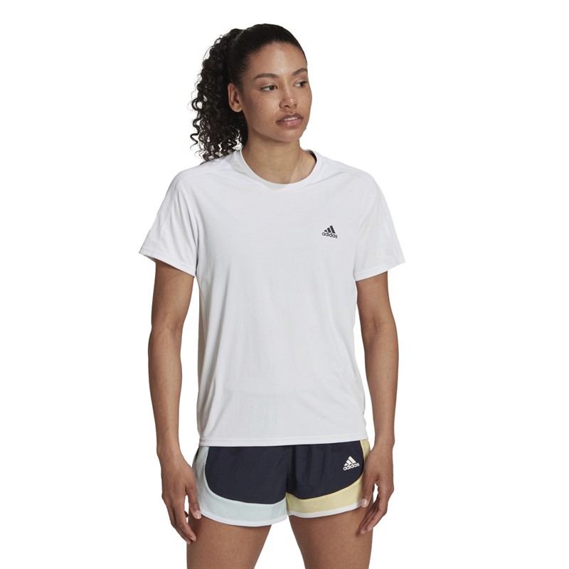 adidas Womens Run It Aeroready Top White