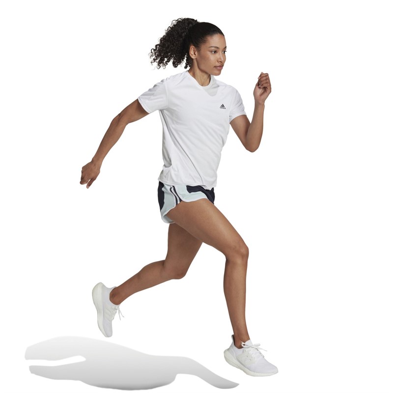 adidas Womens Run It Aeroready Top White