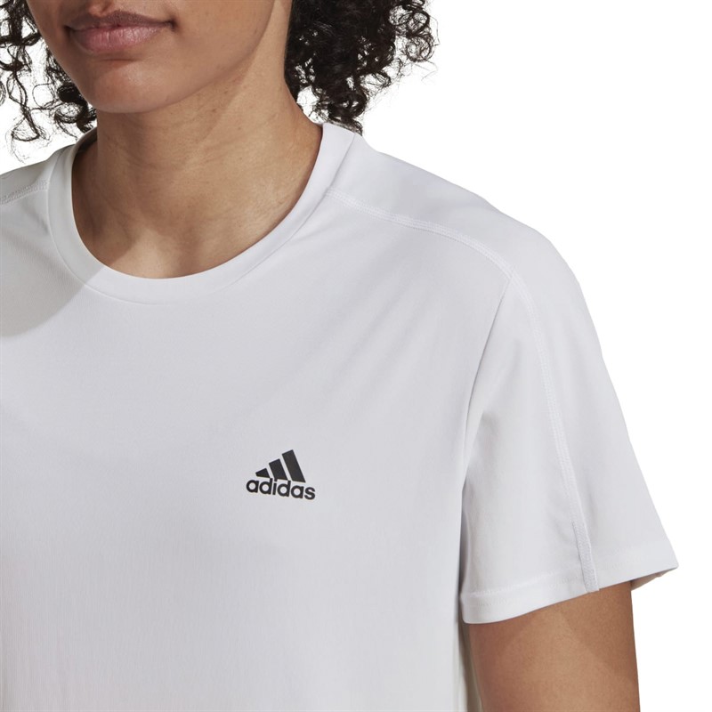 adidas Womens Run It Aeroready Top White