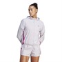 adidas Womens Run It Aeroready Windbreaker Silver Dawn