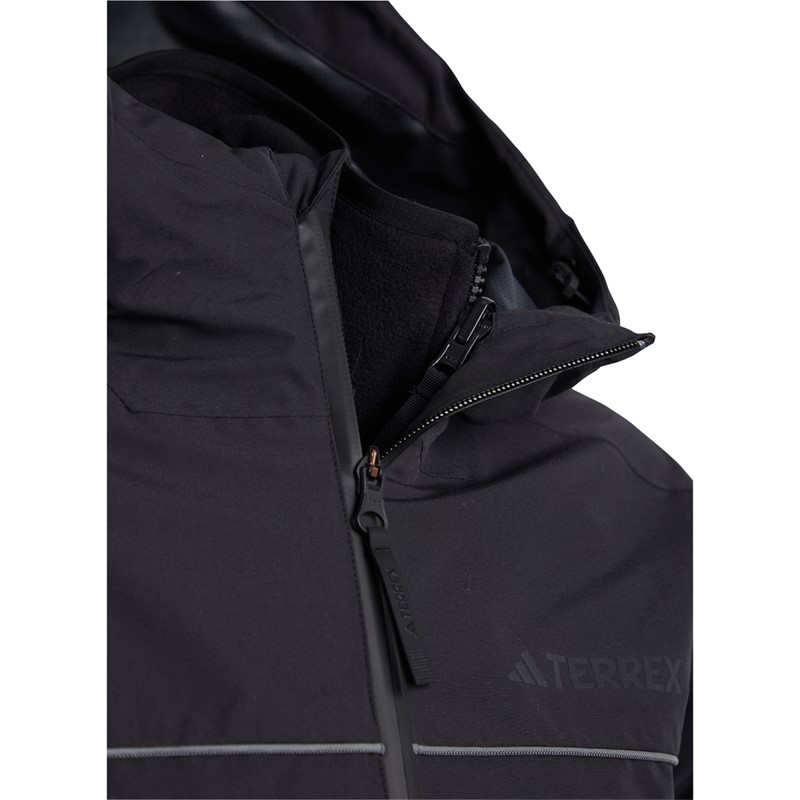 adidas Womens Terrex Utilitas Rain.Rdy 3-In-1 Waterproof Hooded Jacket Black