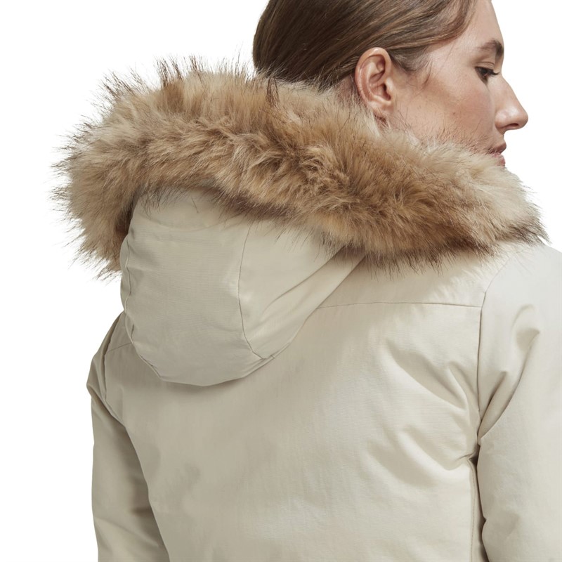 adidas Womens Utilitas Hooded Parka Aluminium