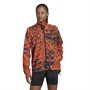 adidas Womens Fast Aeroready All Over Print Jacket Semi Orange/Legend Ink