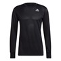 adidas Mens Own The Run Aeroready Long Sleeve Running Top Black/Reflective Silver