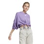 adidas Womens Cropped Dance Sweatshirt Violet Fusion/Violet Fusion