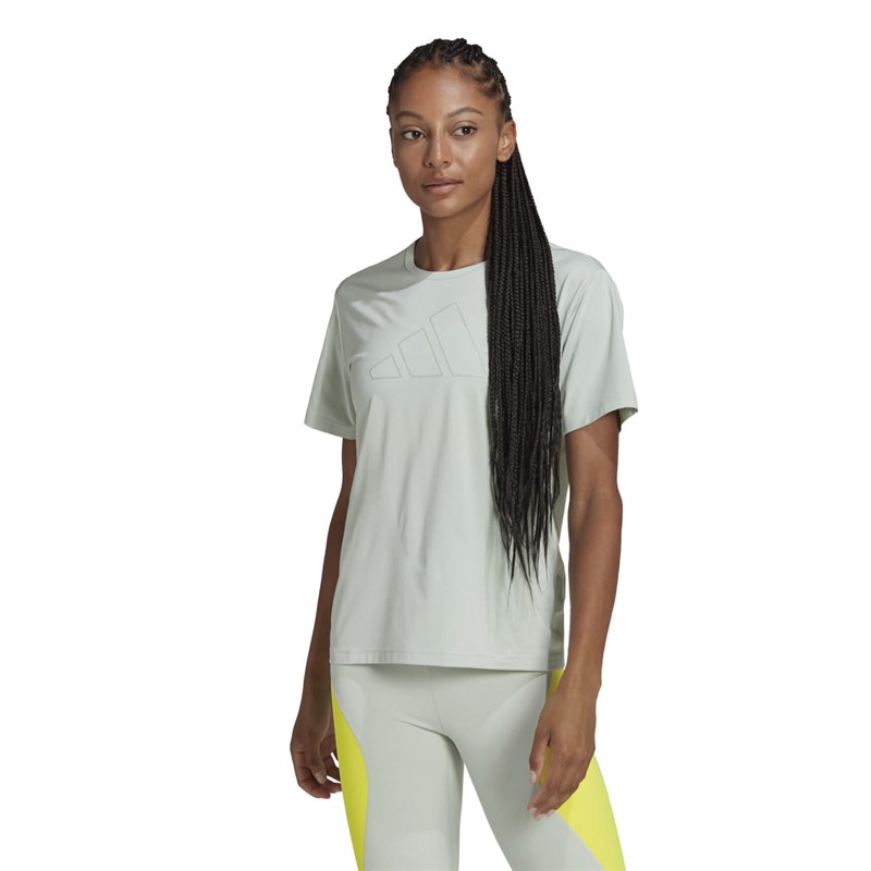 adidas Womens Hiit Aeroready Top Linen Green