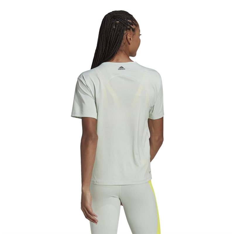 adidas Womens Hiit Aeroready Top Linen Green