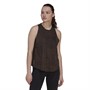adidas Womens Run Icons 3 Bar Aeroready Crocodile Print Tank Top Black