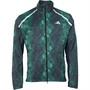 adidas Mens Allover Print Marathon Water-Repellent Running Jacket Black/Core Green/Semi Core Green/Legend Ink