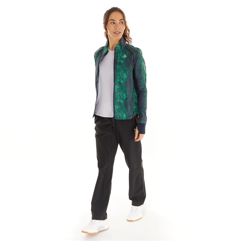 adidas Womens Fast Iteration Wind.Rdy Jacket Black/Core Green