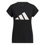 adidas Womens 3-Bar Aeroready Top Black/White