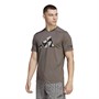 adidas Mens X Marimekko Designed For Training T-Shirt Branch/Light Brown/Black
