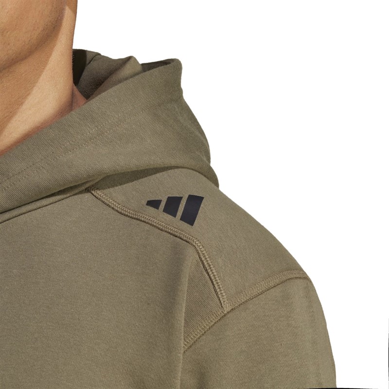 adidas Mens Designed For Training Pro Series Hiit Hoodie Curated By Cody Rigsby Olive Strata
