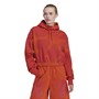 adidas Womens X Marimekko Crop Hoodie Collegiate Orange