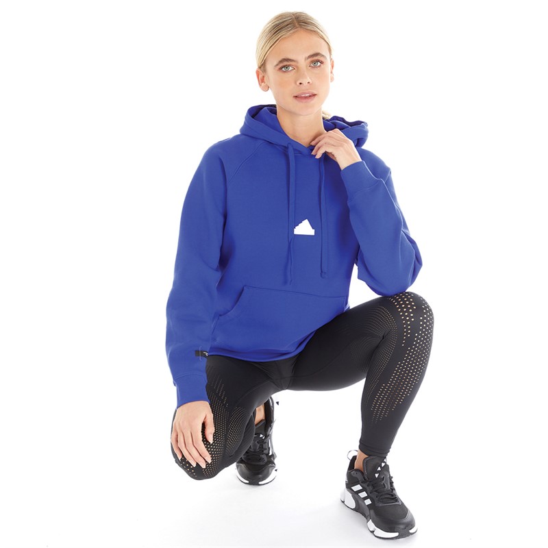 Ladies blue adidas hoodie online