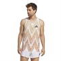 adidas Mens Adizero Grant Holloway Signature Aeroready Running Singlet White