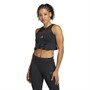 adidas Womens Collective Power Aeroready Frill Crop Top Black