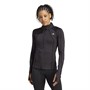 adidas Womens Collective Power Aeroready Half Zip Long Sleeve Top Black