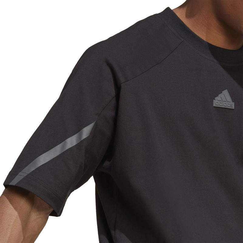 adidas Mens Designed For Game-Day T-Shirt Black