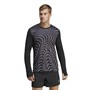 adidas Mens Brand Love Graphic Aeroready Long Sleeve Running Top Black/White